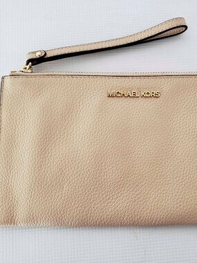 Michael Kors Pebbled Leather Wristlet
